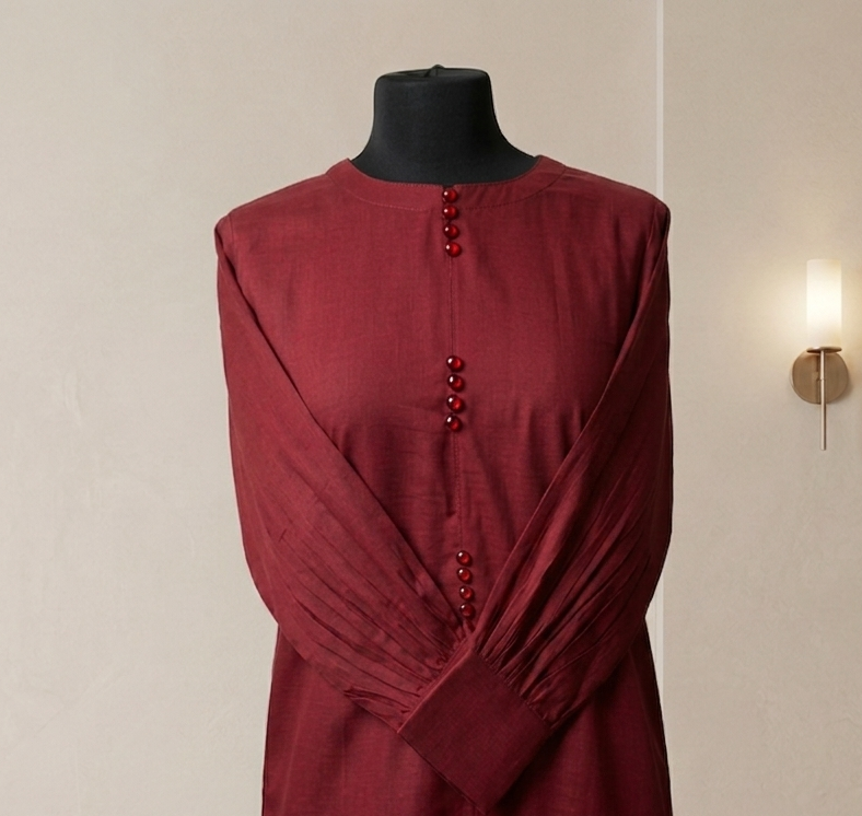 Deep Maroon Kurta