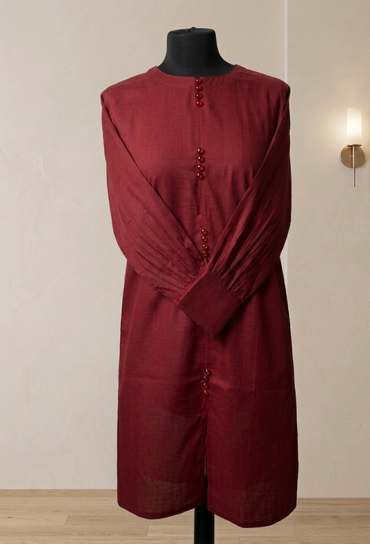 Deep Maroon Kurta